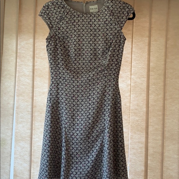 NWT!!Reiss Scala print chain dress us size 2 - Picture 3 of 5